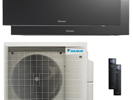 Daikin Emura 3 dual split air conditioner 9000+9000 BTU inverter A++ wifi outdoor unit 4 kW Black For Cheap