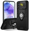 Ultra Rugged Armor Case with Rotating Ring Holder & Shutter Camera Protection Back Case For Samsung A55 5G Online Hot Sale