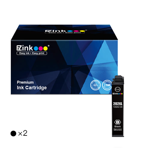 Epson 202XL T202XL Remanufactured Ink Cartridge (2 Black) For Sale