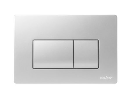 Valsir P1 white mechanical plate with double button For Discount