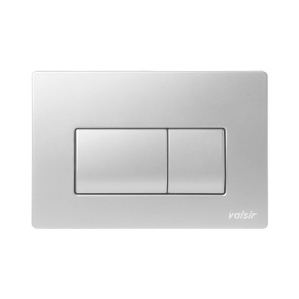 Valsir P1 white mechanical plate with double button For Discount