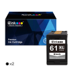 HP 61 61XL Remanufactured Ink Cartridge (2 Black) Online Hot Sale