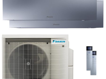 Daikin Emura 3 dual split air conditioner 7000+7000 BTU inverter A++ wifi outdoor unit 4 kW Silver Online