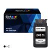 Canon 245XL PG-245XL Remanufactured Ink Cartridge (2 Black) Online Sale