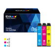 Epson 252XL T252XL Remanufactured Ink Cartridge (6 Pack) Discount