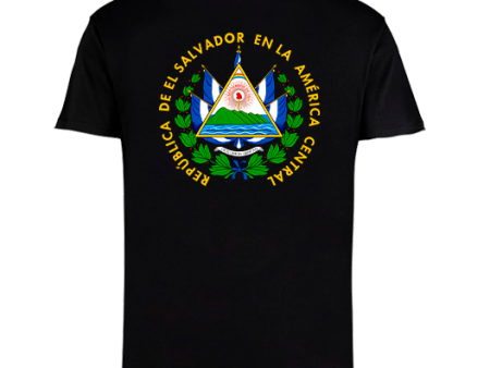 El Salvador Shield Black T Shirt - Unisex For Cheap