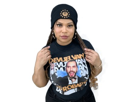 Nayib Bukele Black T-shirt  “Devuelvan Lo Robado”  El Salvador Fashion