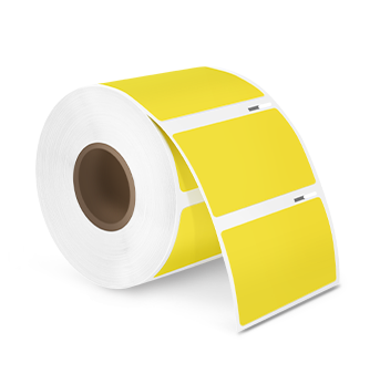 2.25”x1.25” Direct Thermal Label, Compatible with Zebra, Dymo, Rollo Label Printers, BPA Free (1000 Labels, Yellow) For Sale