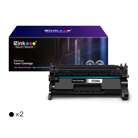 HP 58 A CF258A Compatible Toner Cartridge (2 Black NO Chip) For Sale