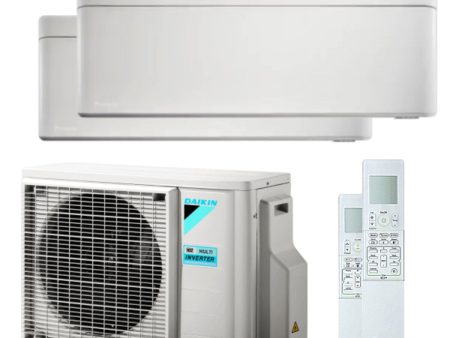 Daikin Stylish dual split 5000 + 5000 BTU air conditioner A +++ wifi outdoor unit 4.0 kW Online Sale