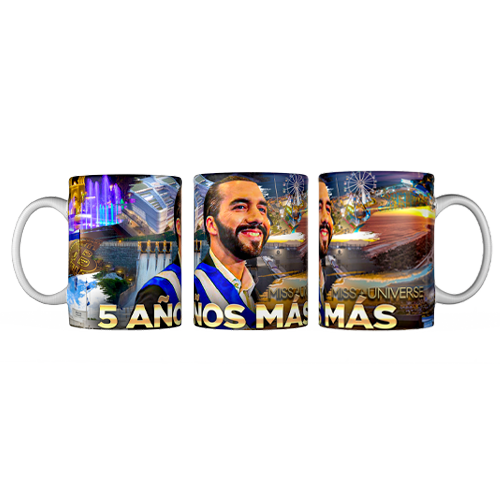 Nayib Bukele Mug “5 años Más” For Cheap