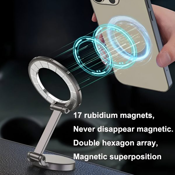 360° Rotational Magnetic Multi-Functional Mobile Holder with Adhesive Base Compatible with Smartphones Online Sale