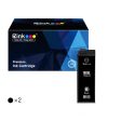 Epson 702XL T702XL Remanufactured Ink Cartridge (2 Black) on Sale