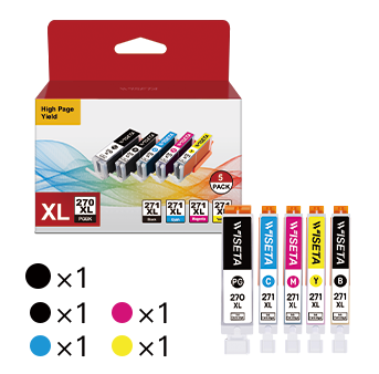 Canon PGI-270XL CLI-271XL Compatible Ink Cartridge（5 Pack） For Sale