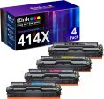 HP 414X Compatible Toner Cartridges(with Chip)(4 Pack) For Sale