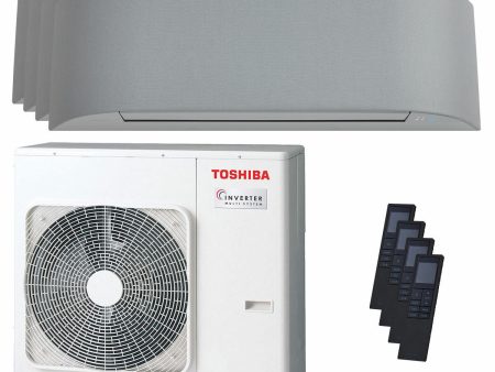 Toshiba Haori air conditioner split panels 7000+7000+9000+16000 BTU inverter A++ wifi external unit 8 kW For Sale