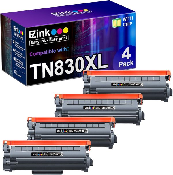 Brother TN830XL Compatible Toner Cartridge(4 Black) Online