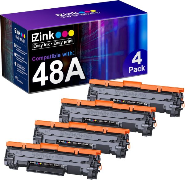 HP 48A CF248A Compatible Toner Cartridges(4 Black) For Discount