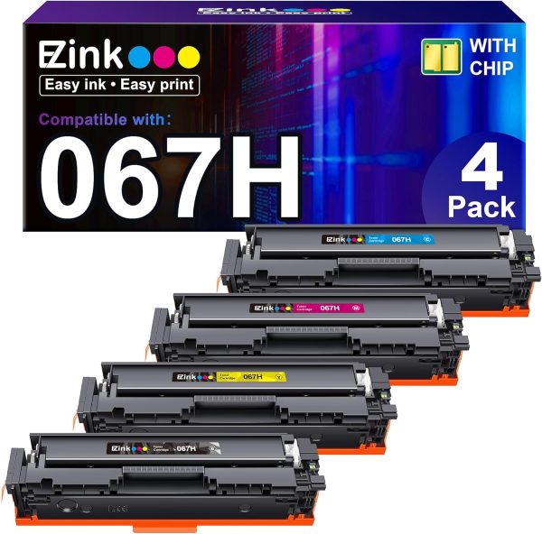 Canon 067 067H Compatible Toner Cartridge(4 Pack) Fashion