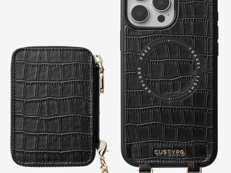 Crocodile Craft Set- Detachable Wireless Charging Wallet Phone Case For Sale