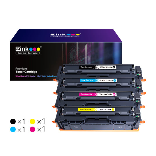 HP 202X CF500X Compatible Toner Cartridge (4 Pack) Cheap