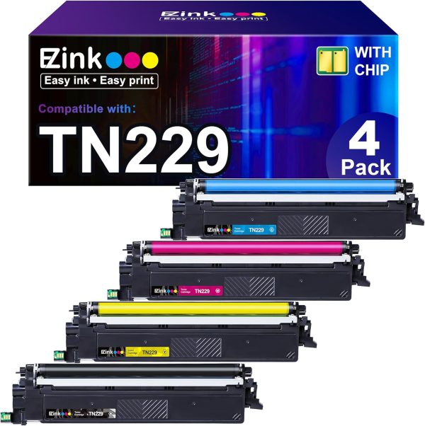 Brother TN229 TN229xl Compatible Toner Cartridges(4 Pack) on Sale