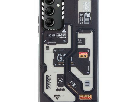 Mechanical Circuit Sector Print Hard Back Cover For Samsung A14 4G Sale