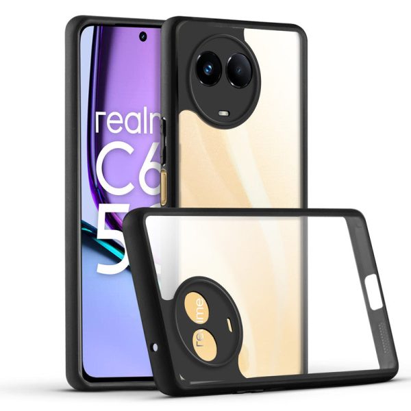 Premium Silicon Soft Framed Case with Clear Back Cover For Realme C67 5G Online now