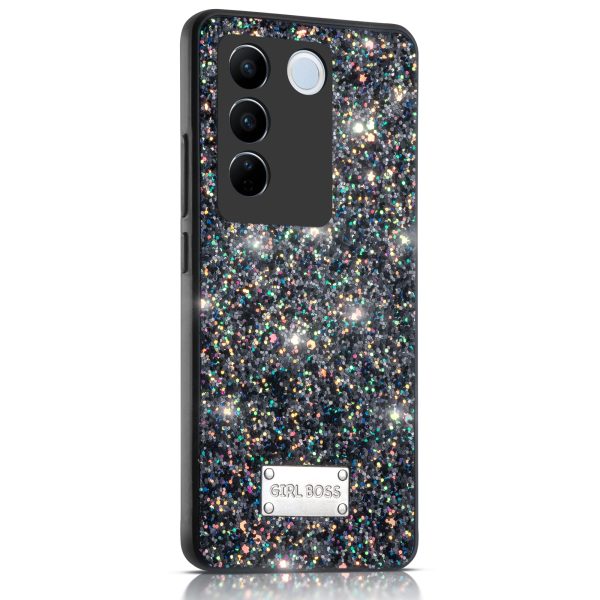 Sparkling Glitter Sequin Case with Camera Shield Back Cover For Vivo V27 5G Online now