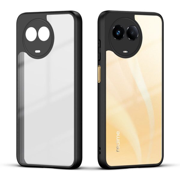 Premium Silicon Soft Framed Case with Clear Back Cover For Realme C67 5G Online now